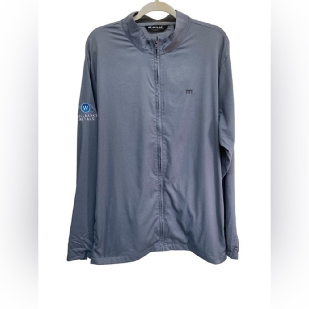 TRAVIS MATHEW Full Zip Lightweight Stretch Windbreaker Jacket